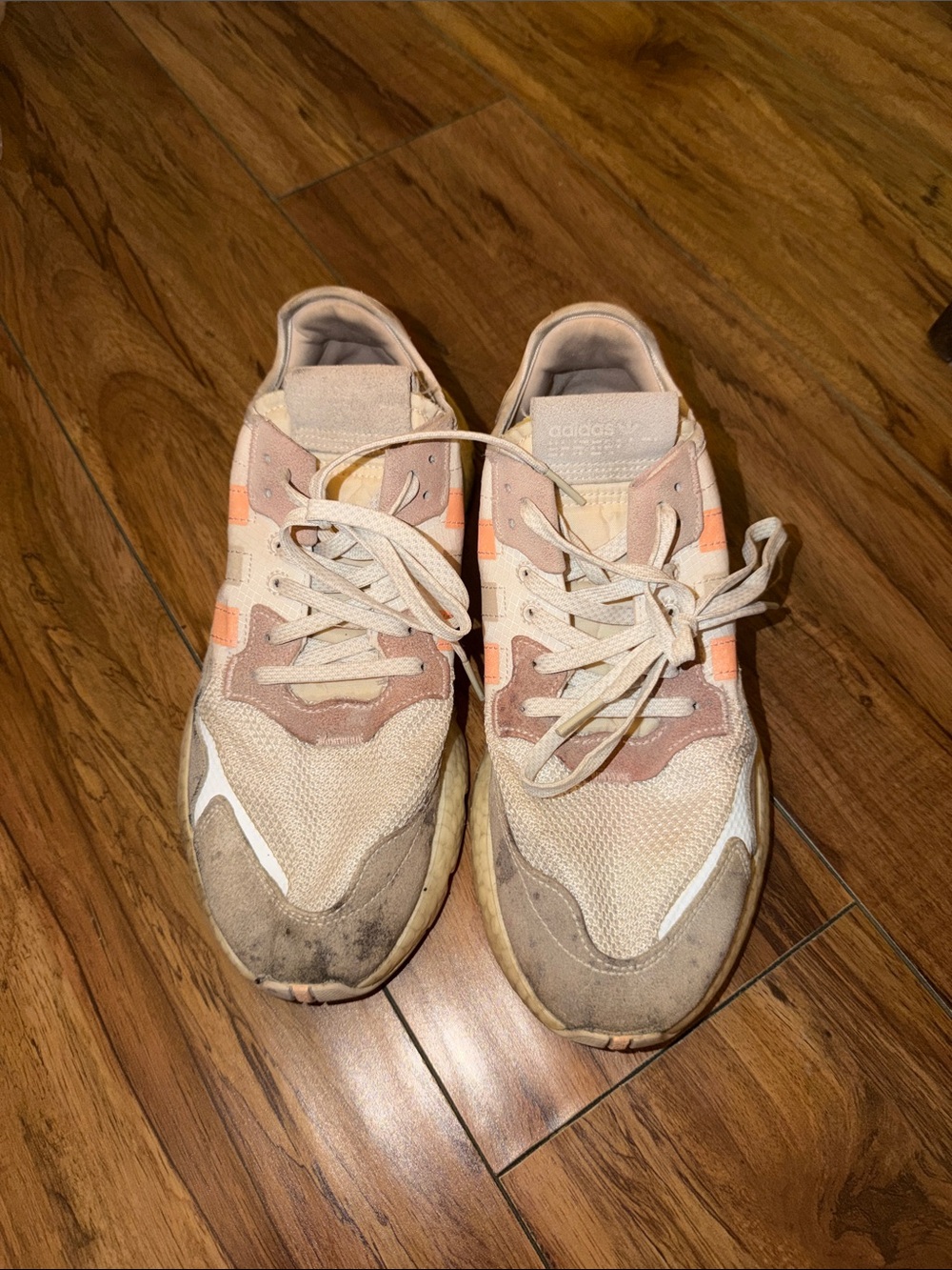 adidas Men Beige Pink & White Sneakers
